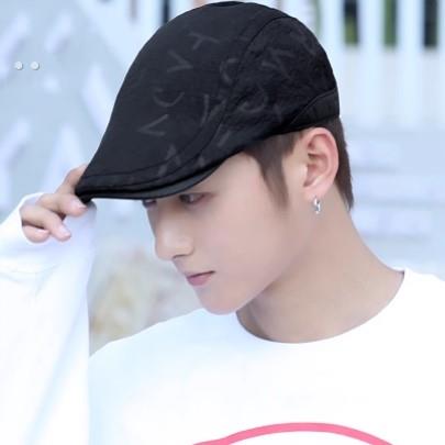帽子男韩版百搭鸭舌帽春秋休闲贝雷帽时尚画家帽个性潮情侣前进帽