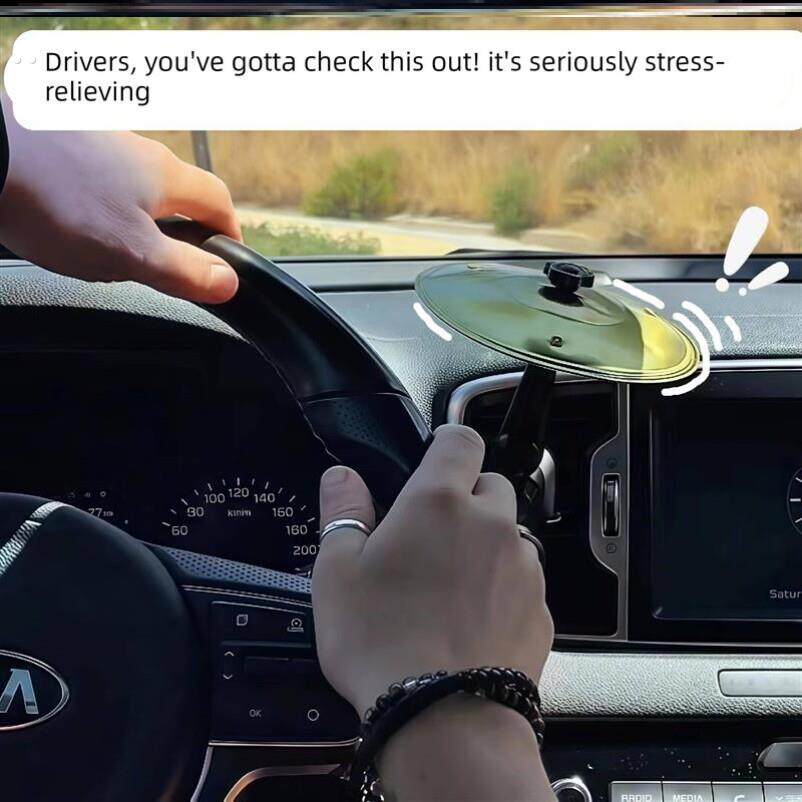 车载架子鼓便携手拍镲片吊镲饰品中控台解压道具出风口手敲击锣片