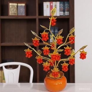 柿柿如意 硕果累累家居摆件材料包  diy手工花制作 喜庆乔迁之喜