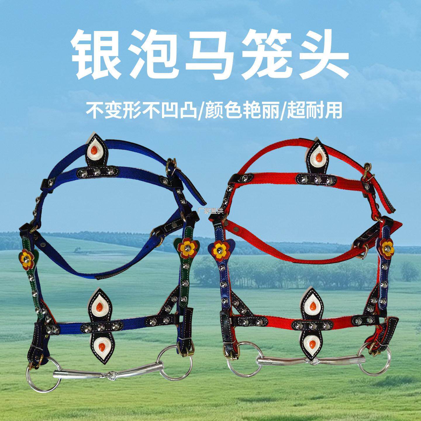 新款银泡马笼头高强拉力
