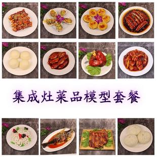集成灶彷真菜品模型展示套餐烧烤蒸煮类假菜摆样品影视道具摆台整