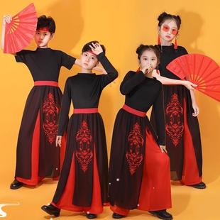 雪龙吟舞蹈演出服扇子六一儿童节表演服装万里山河图骁现代舞走秀