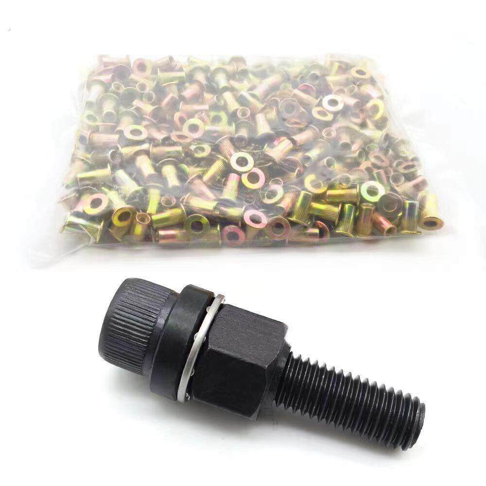 铆钉螺母简易工具家用汽车牌照铁片手动拉螺母平头铆钉螺母铆钉