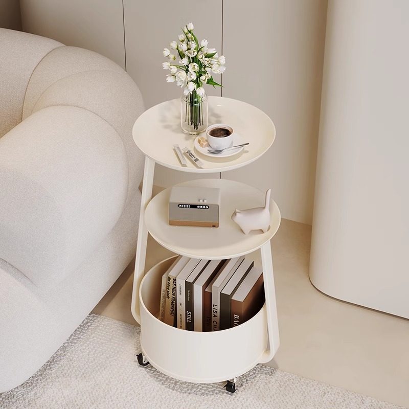 奶油风边几茶几可客厅角几小桌子圆桌侧边柜移动小岩板沙发边床头,住宅家具,角几/边几,淘宝优惠券,粉丝福利购,淘宝优惠卷