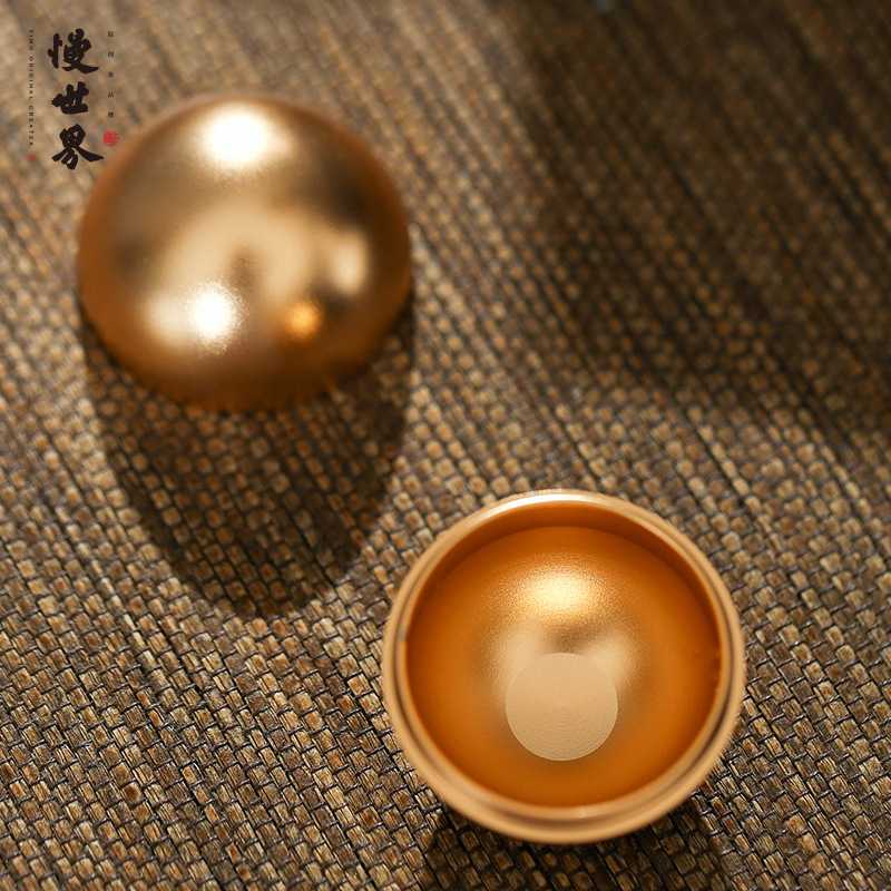 A5L钛合金小号茶叶罐茶盒茶罐金属迷你便携旅行不锈钢圆球收纳储