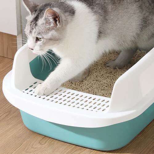 超大号猫半0001封闭猫砂屎盆开放式防外溅猫厕所特大猫沙盆子盆咪
