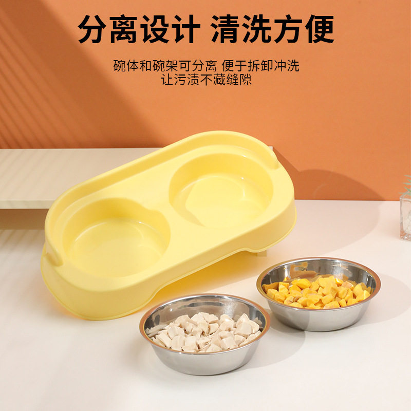 沙发不锈钢猫咪双碗高脚食具碗猫碗猫狗盆宠物用品狗狗食防漏碗食,宠物/宠物食品及用品,宠物智能碗,淘宝优惠券,粉丝福利购,淘宝优惠卷