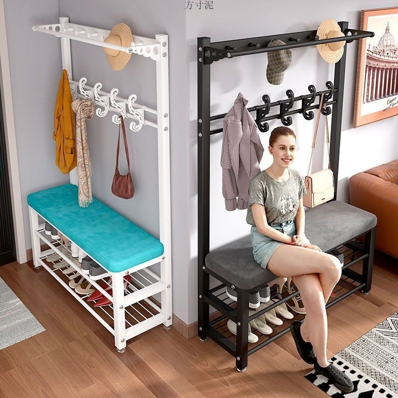 换鞋凳家用简易轻奢多功能衣架立式衣帽架置物架坐软落地包玄关可,住宅家具,换鞋凳,淘宝优惠券,粉丝福利购,淘宝优惠卷