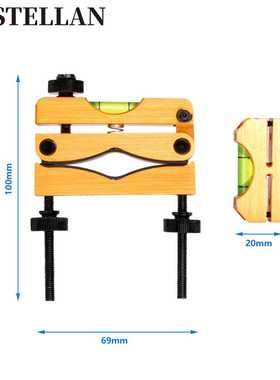 角度水平仪夹具Reticle Leveling校准仪十字线校准工具战术金色