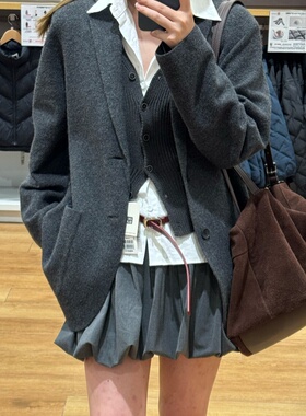 【沈月同款 】Rebornique 韩系学院风百搭显瘦百褶花苞裙蓬蓬裙女