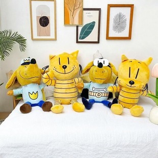 新款神探狗狗冒险系列 Dog Man's 毛绒玩具周边公仔玩偶儿童