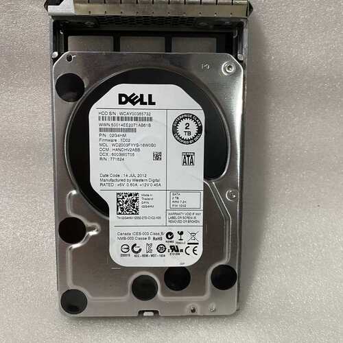 / 02G4HM 2T SATA 7.2K 3G 3.5寸 2G4HM 硬盘议价