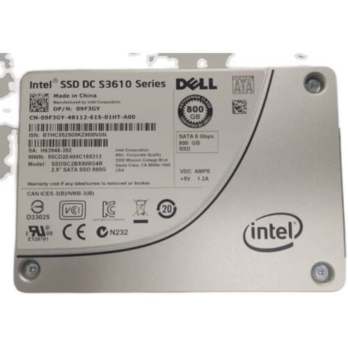 800G 6G SATA 09F3GY SSDSC2BX800G4R S3610 2.5 服务器议价