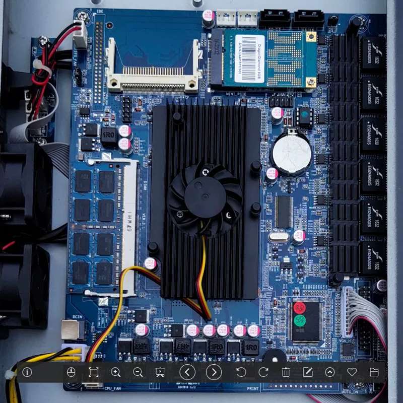 1037软路由D525工控机AC网吧流控海蜘蛛LEDE兼容 ROS爱快6口多WAN