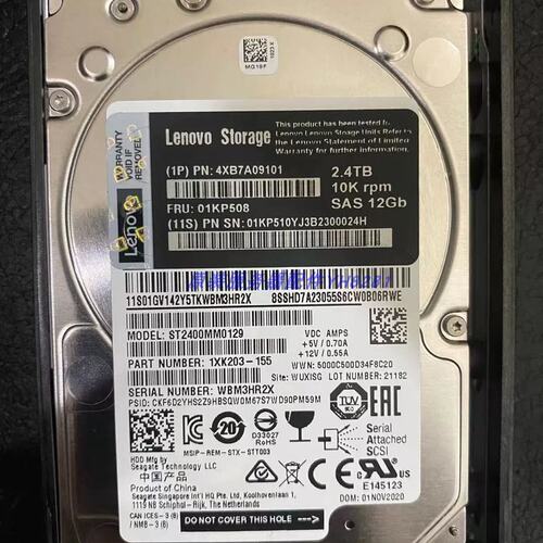 4XB7A09101 01KP508 2.4T 10K SAS 12Gb 2.5存储硬盘DS6200议价