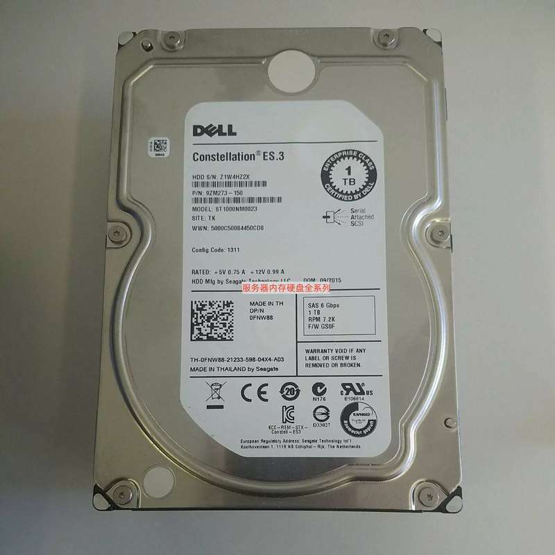 R710 R720 R730 硬盘 ST1000NM0023 1T 1TB SAS 3.5寸 6GB议价