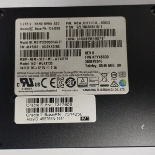 3.2T U2 NVME 7314250 MS1PC2DD3ORA3.2T 服务器SSD 7317908议价