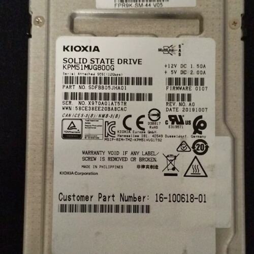 800G SAS KPM51MUG800G 16-100618 服务器固态 SSD 提供测报议价