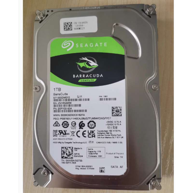 / ST1000DM010 1T台式机电脑1TB机械硬盘0WN524 1000G议价
