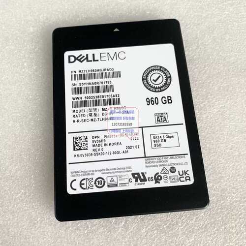 EMC 960G SSD 0V36D9 PM883A 960GB MZ-7LH960C 读取密集型议价