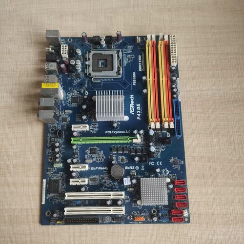 华擎P43DE主板775针DDR2 P43芯片组议价