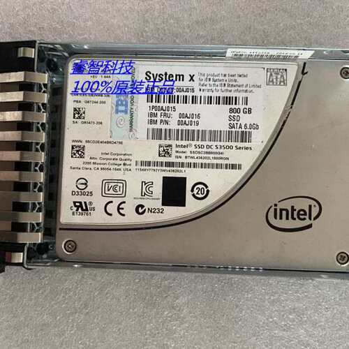 00AJ015 00AJ016 800G SATA 2.5 SSD 固态硬盘 3650M4 M3议价