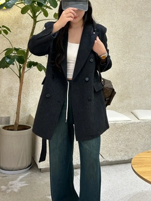 无品牌羊毛羊毛中长款休闲