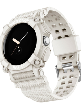 适用谷歌Google Pixel watch2智能手表带方程谷歌手表 pixelwatch硅胶TPU一体腕带防摔固定个性替换表链配件
