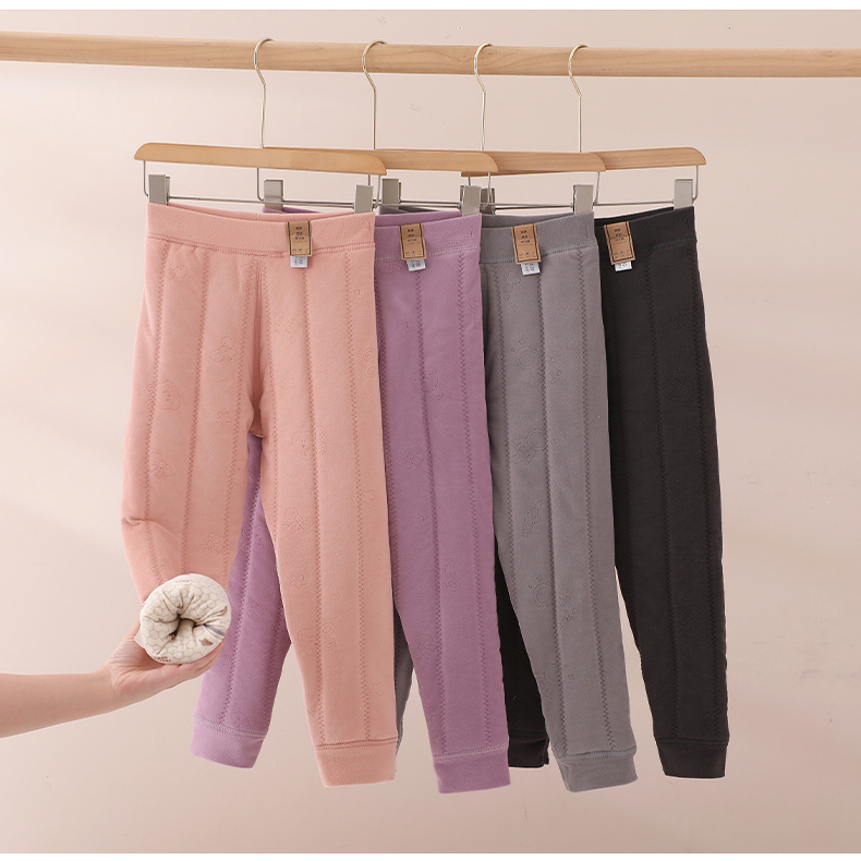 儿童保暖裤男童棉裤女童冬季加绒打底裤小学生校服神器内穿羊毛裤