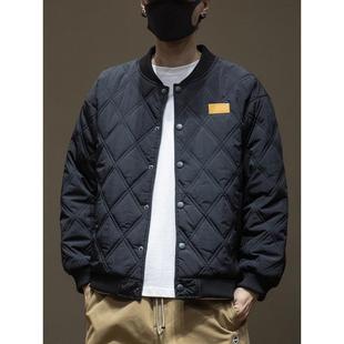 it neith BIAS潮牌轻薄棉衣男秋冬款加肥加大潮流百搭棒球服外套