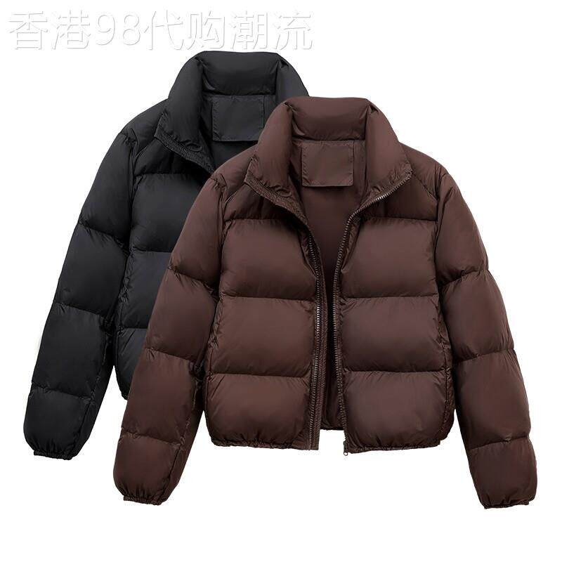 韩国羽绒服女短款冬季新款时尚百搭小个子白鸭绒加厚外套面包服潮