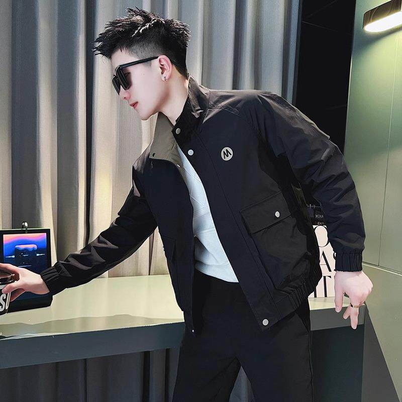 高端工装夹克外套男士春秋冬季2025新款高级感痞帅短款上衣男款潮