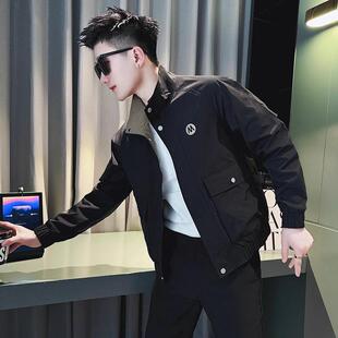 高端工装夹克外套男士春秋冬季2025新款高级感痞帅短款上衣男款潮