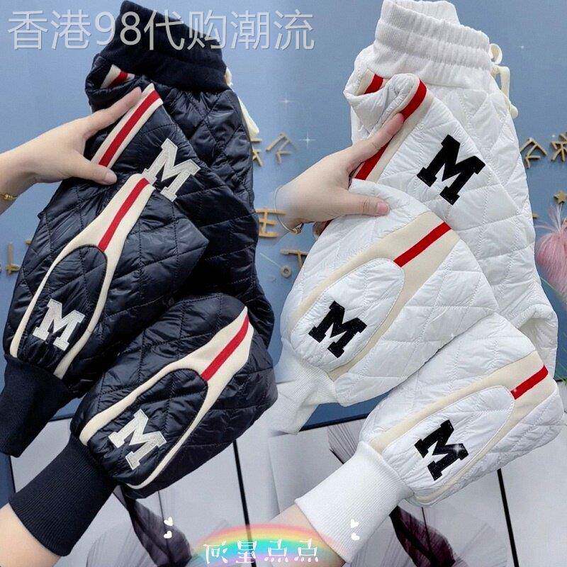羽绒棉裤女冬高端欧货加厚卫裤休闲百搭显瘦哈伦裤高腰时尚束口裤