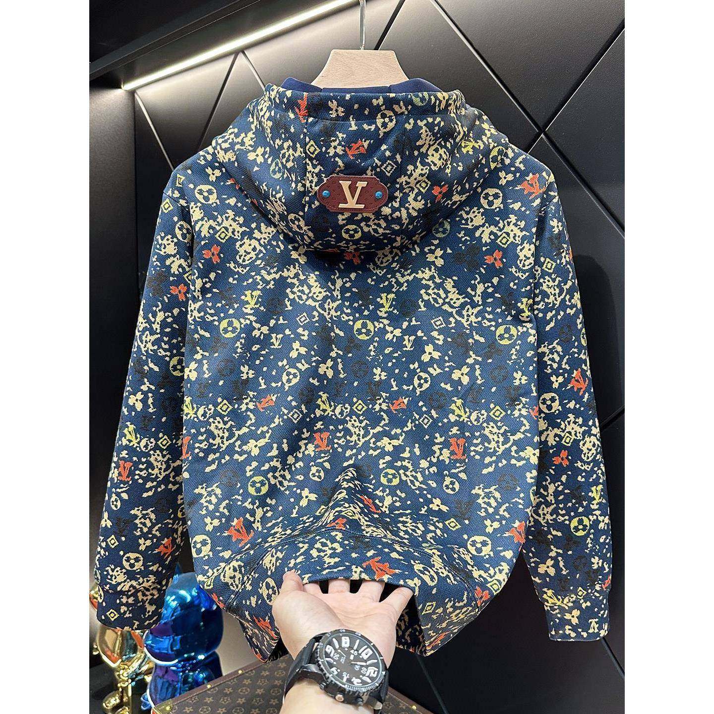 Mostarsea~轻奢时尚连帽卫衣男秋季新款休闲百搭潮牌宽松长袖上衣