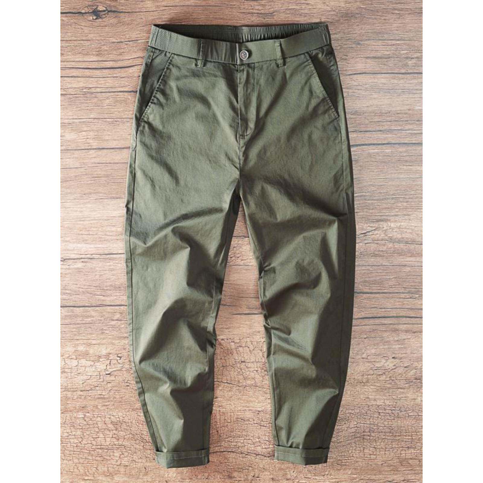 MAROLIO~日系老牌！男士休闲裤子直筒纯棉商务通勤阿美咔叽长裤