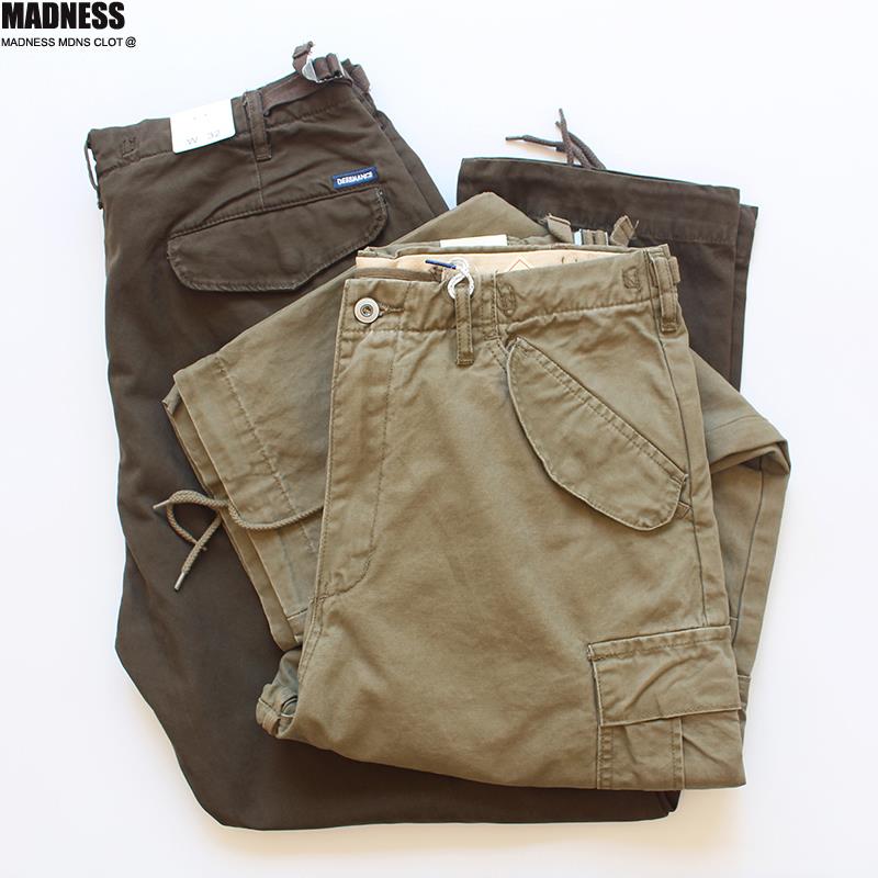 Madness Mdns Clot日系机能工装裤重磅美式复古宽松直筒休闲裤男
