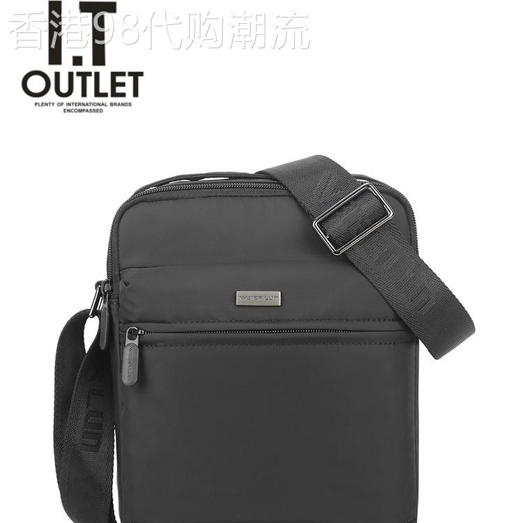 香港代购新款牛津布斜挎包男包单肩包男便携运动休闲包帆布小背包
