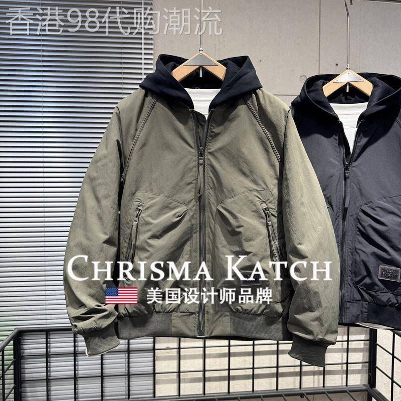 出口美国⭐Chrisma Katch~棉衣外套连帽二棉帽可拆短款冲锋衣