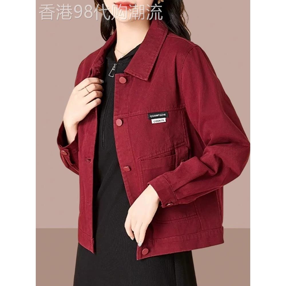 潮牌CVY牛仔外套女2025春秋新款休闲设计感夹克短款宽松薄款上衣