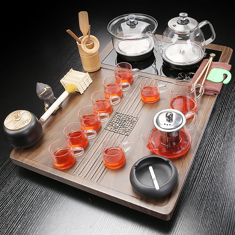 小茶盘集成全自动玻璃茶具家用简易可及豪华茶几底水壶,餐饮具,茶盘,淘宝优惠券,粉丝福利购,淘宝优惠卷