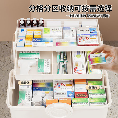 美术收纳箱药箱家庭装大