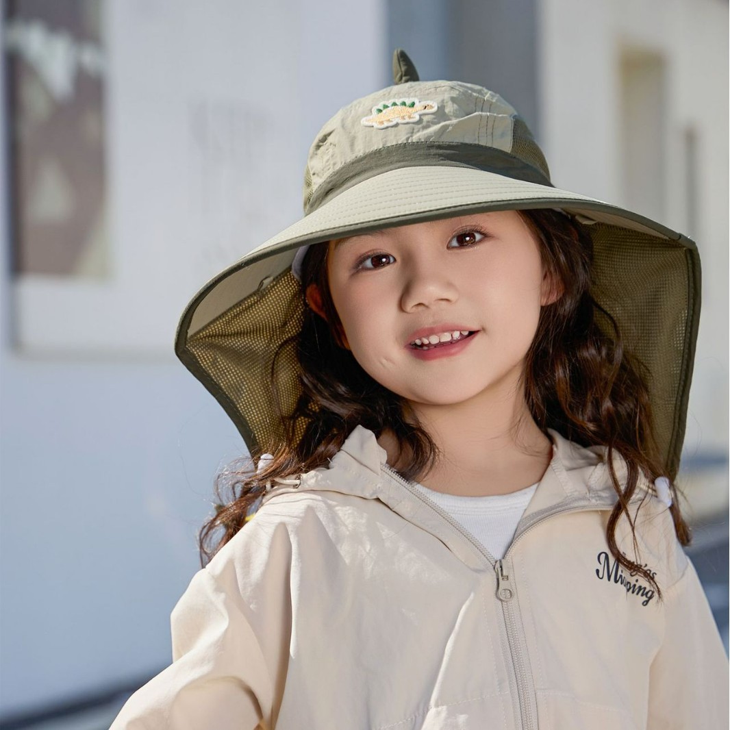 儿童披肩帽子女童夏季遮