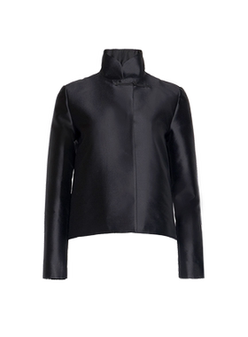 新国风俏云曦缎面窄袖短外套女