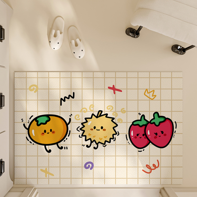 蹭土门厅脚垫卡通动漫可手洗按件