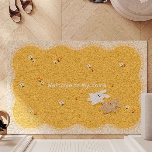 小清新入户门专用丝圈地垫