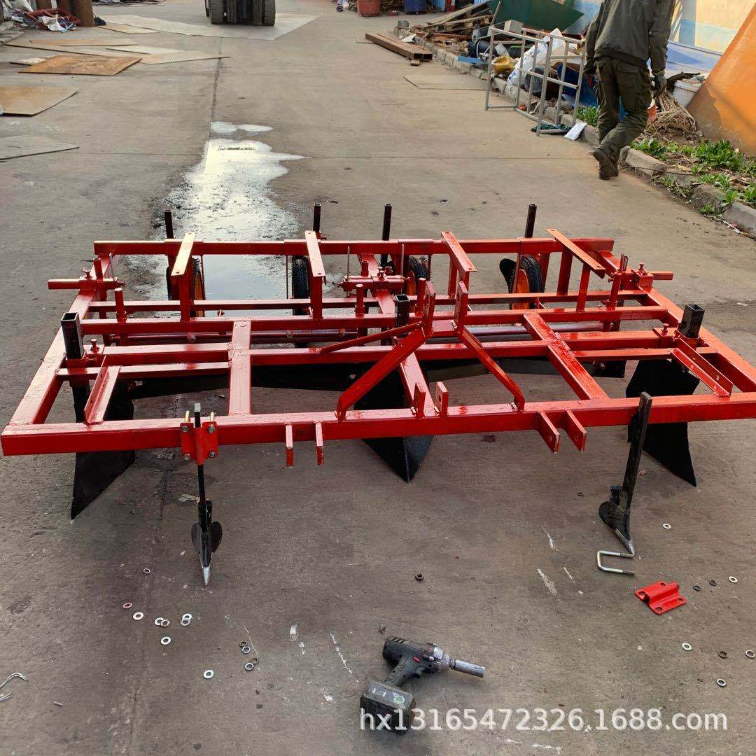 旋耕起垄覆膜机 宏鑫 起垄施肥覆膜铺滴灌带一体机 起垄覆膜机