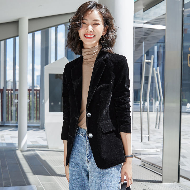 womenclothes金丝绒小西