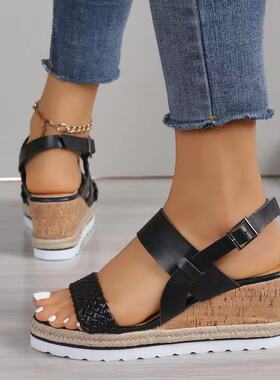 shoeswomen外贸新款一字