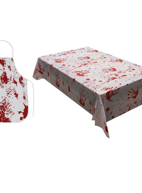 Handprint Apron Tablecloth Halloween Scary Horror Decoration